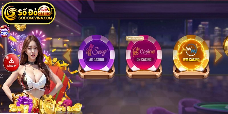 Sảnh casino SODO66 nổi bật với hệ thống bàn cược đa dạng