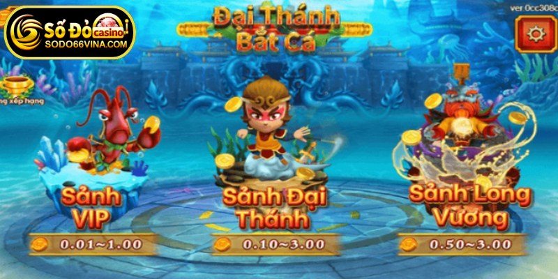 Mỗi sảnh mang đến trải nghiệm riêng, từ dễ đến thử thách cao